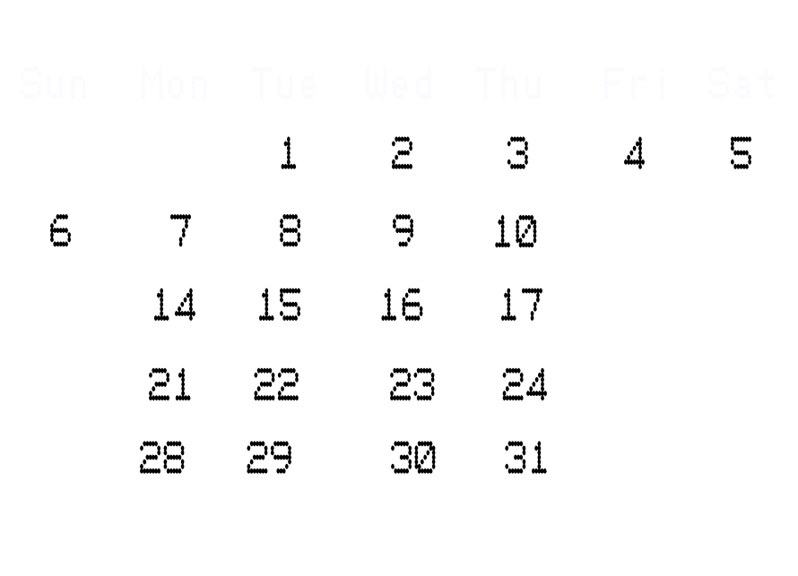 Cayo Industrial Calendar